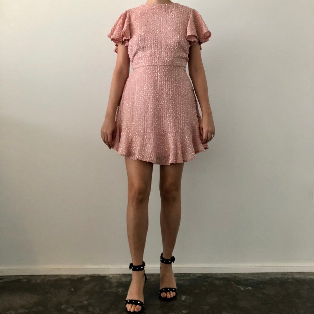 Selfie Leslie Isabelle Angel Sleeve Empire Dress